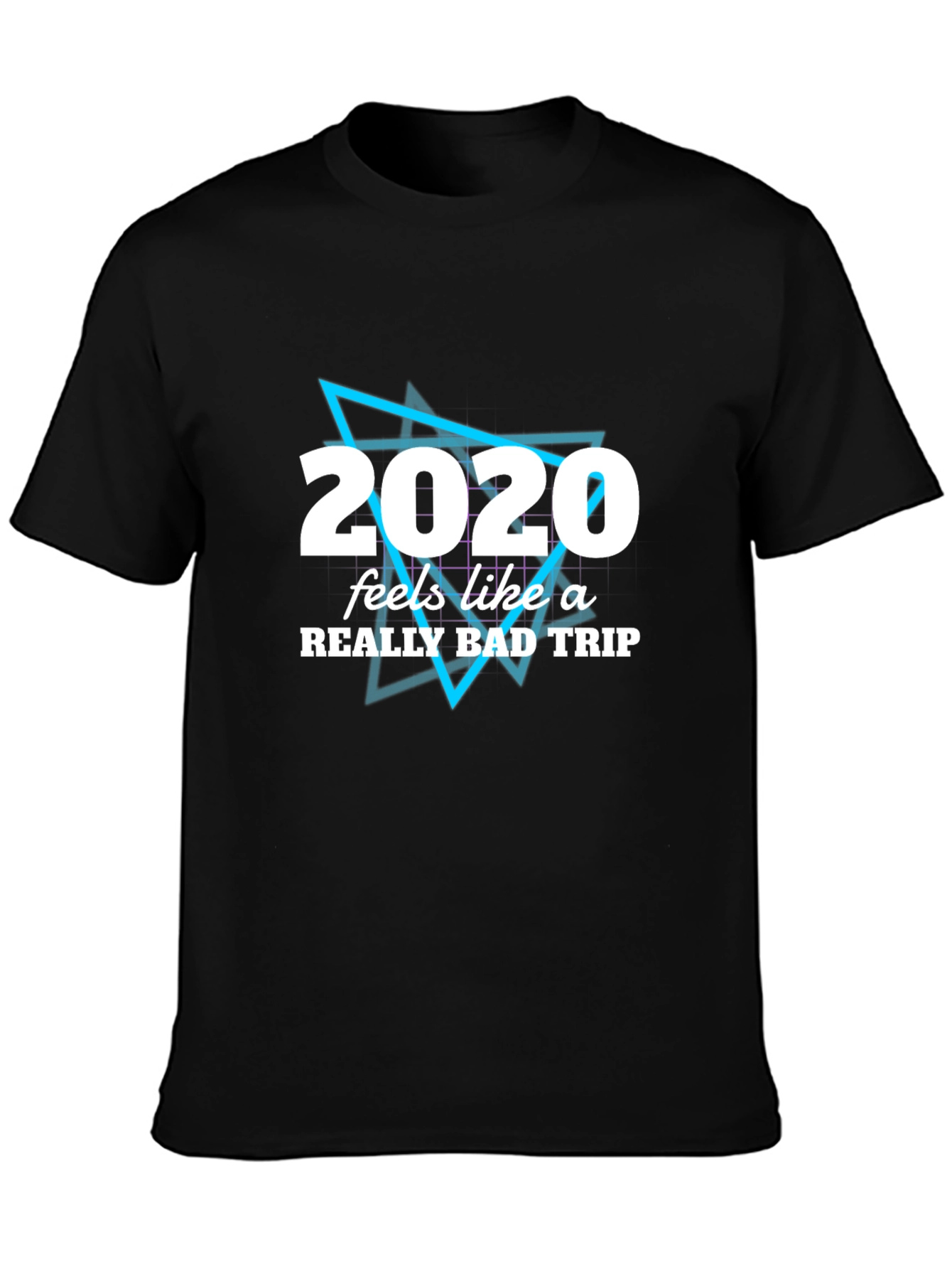 Black 2020 Bad Trip Graphic Tee - Men's Black T-Shirt view 3