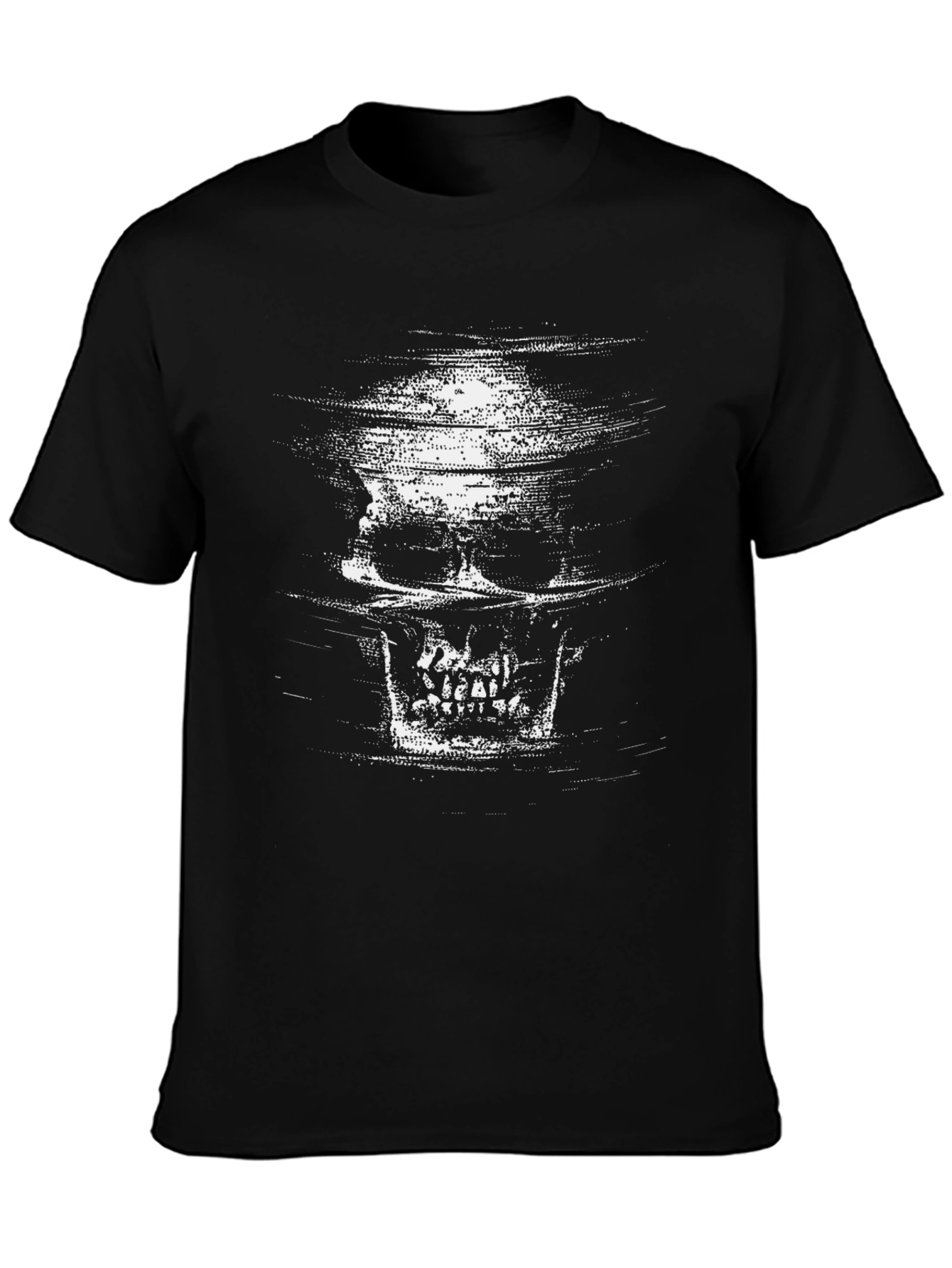 Skull Graphic Black T-Shirt - Edgy Style - 3