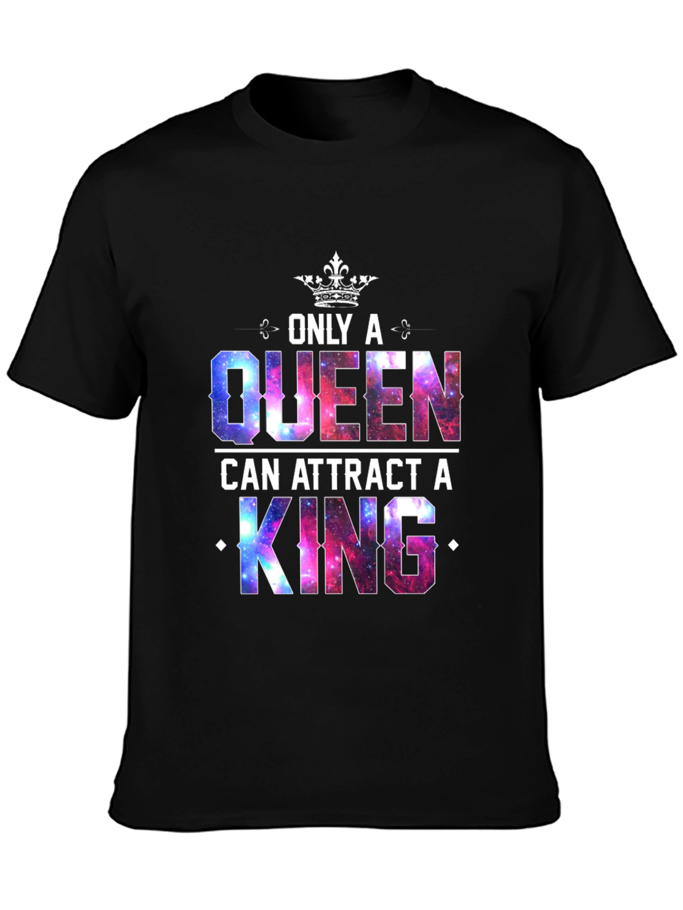 Black Queen & King Graphic T-Shirt view 3