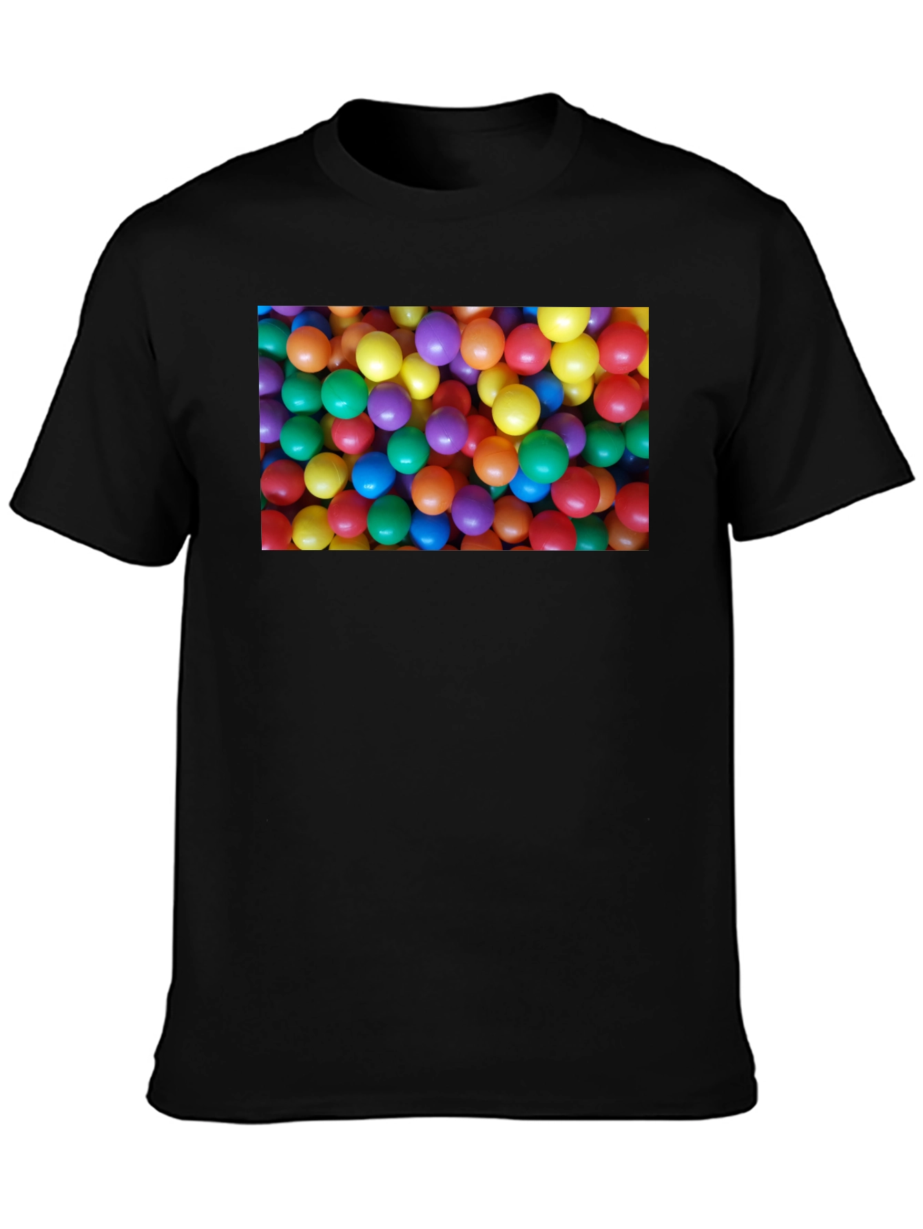 Black Fun Ball Pit T-Shirt - Novelty Graphic Tee view 3