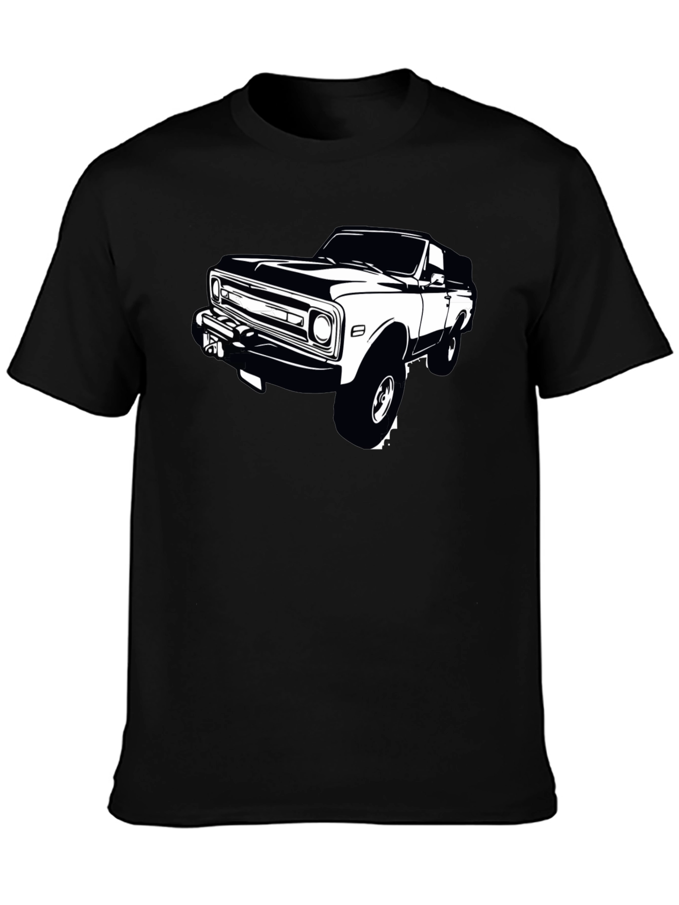 Black Classic Truck Graphic Tee - Black view 3