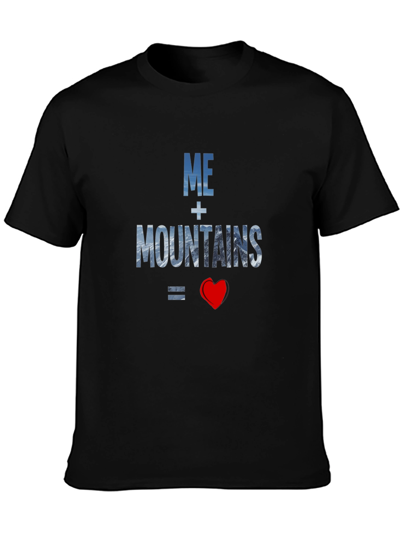 Black Me + Mountains = Love Graphic Tee view 3