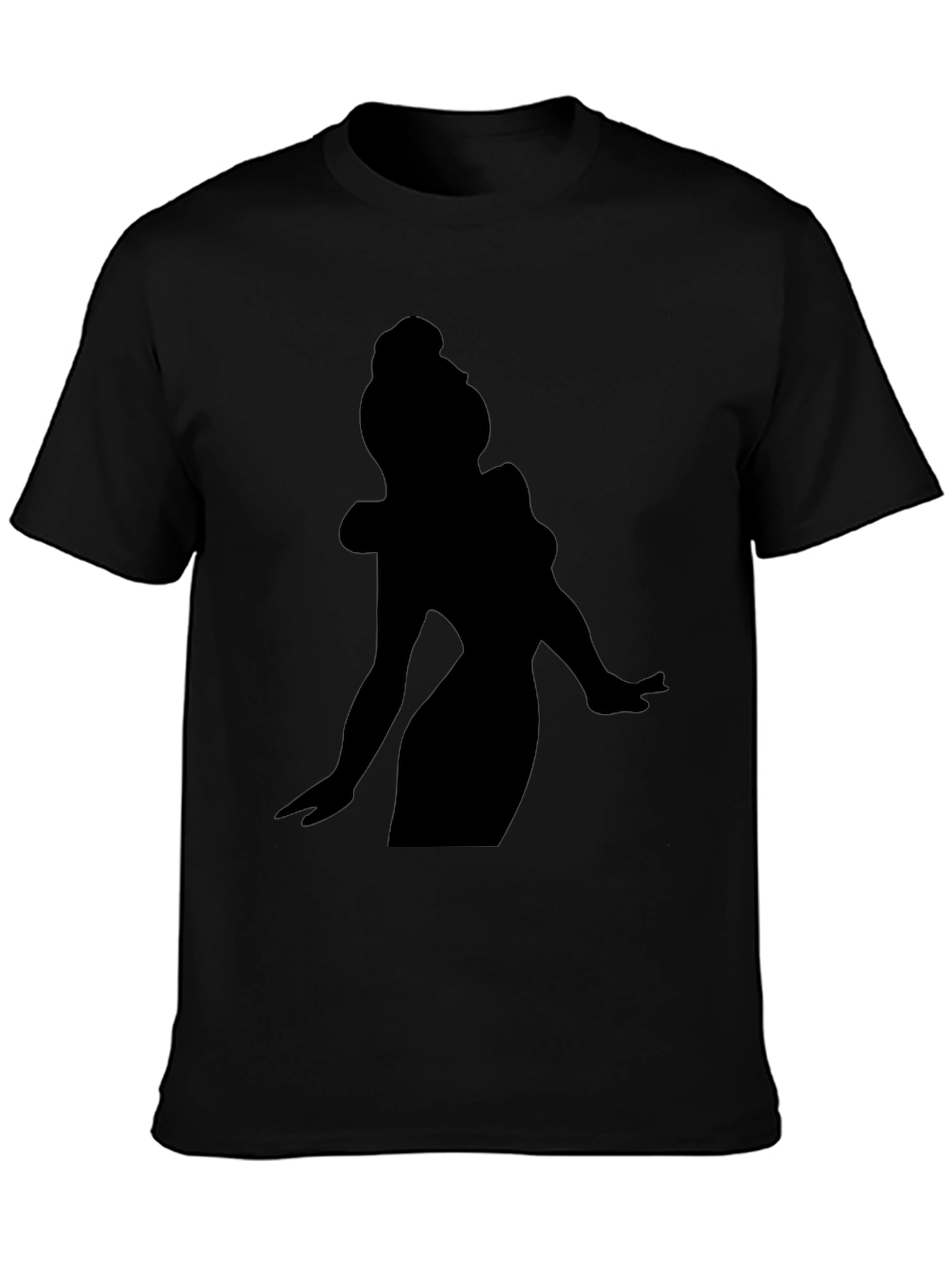 Silhouette Woman Graphic Tee - Black - 3