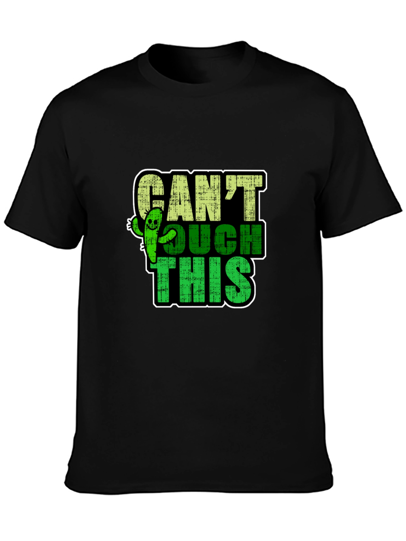 Black Can't Touch This Cactus Graphic T-Shirt view 3