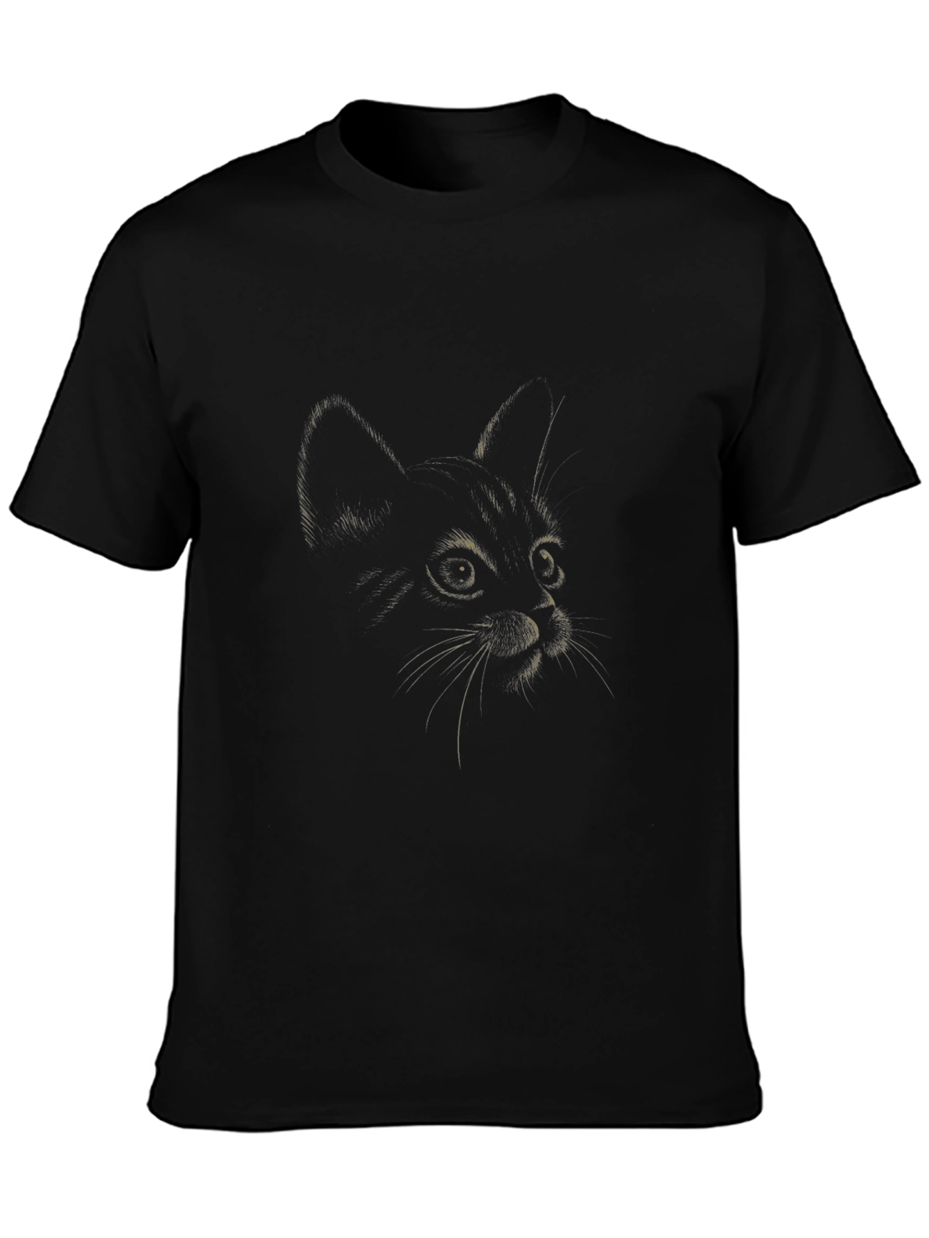 Black Black Cat Graphic Tee - Casual Comfort view 3