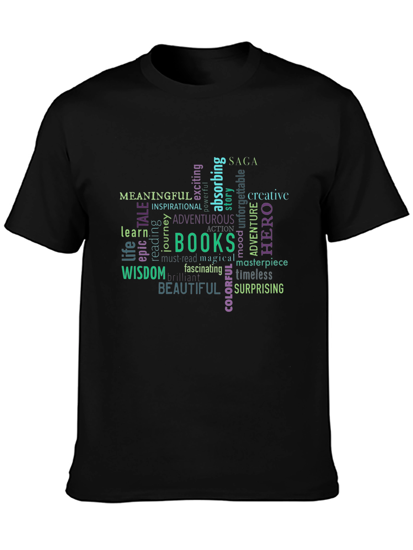 Meaningful Books Word Art T-Shirt - 3