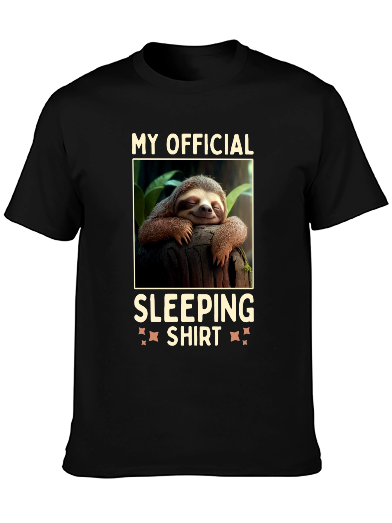 Black My Official Sleeping Shirt Sloth Tee view 3