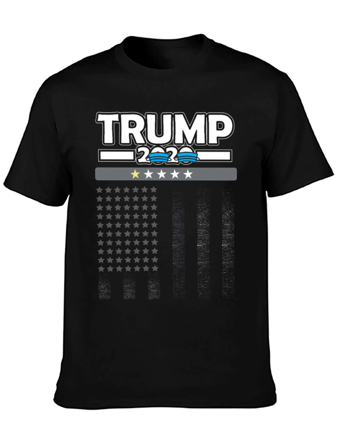 Black Trump 2020 Graphic Print Tee view 3
