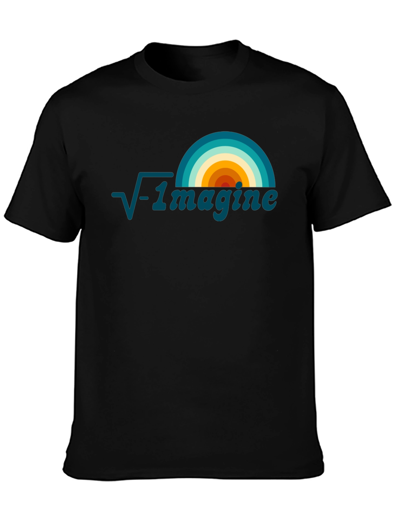 Black Imagine Math T-Shirt: Unique Graphic Tee for Thinkers view 3