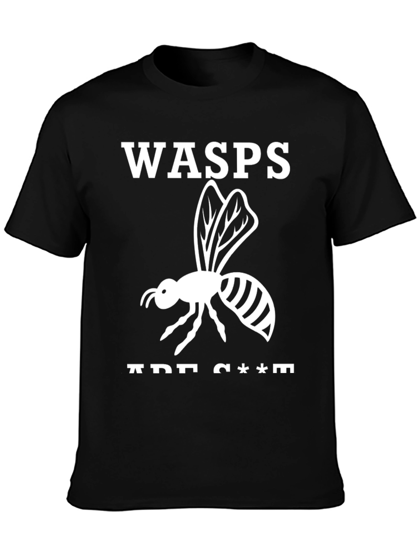 Black Wasps Are C***s Graphic Tee view 3