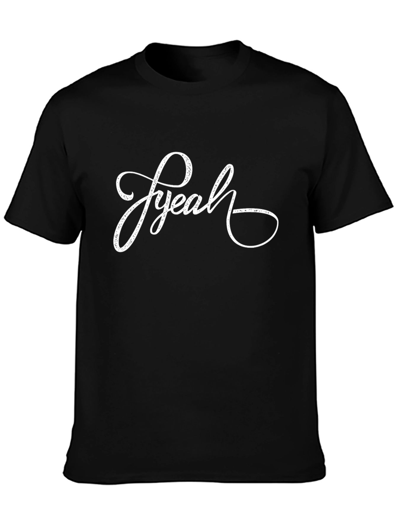 Black FYeah Graphic Tee - Stylish Men's Black T-Shirt view 3