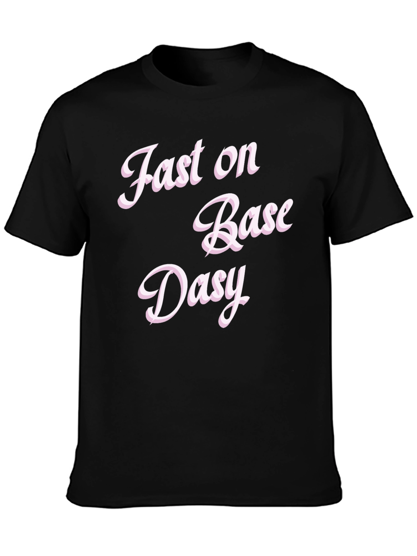 Black Fast on Base Daisy Black Graphic Tee view 3