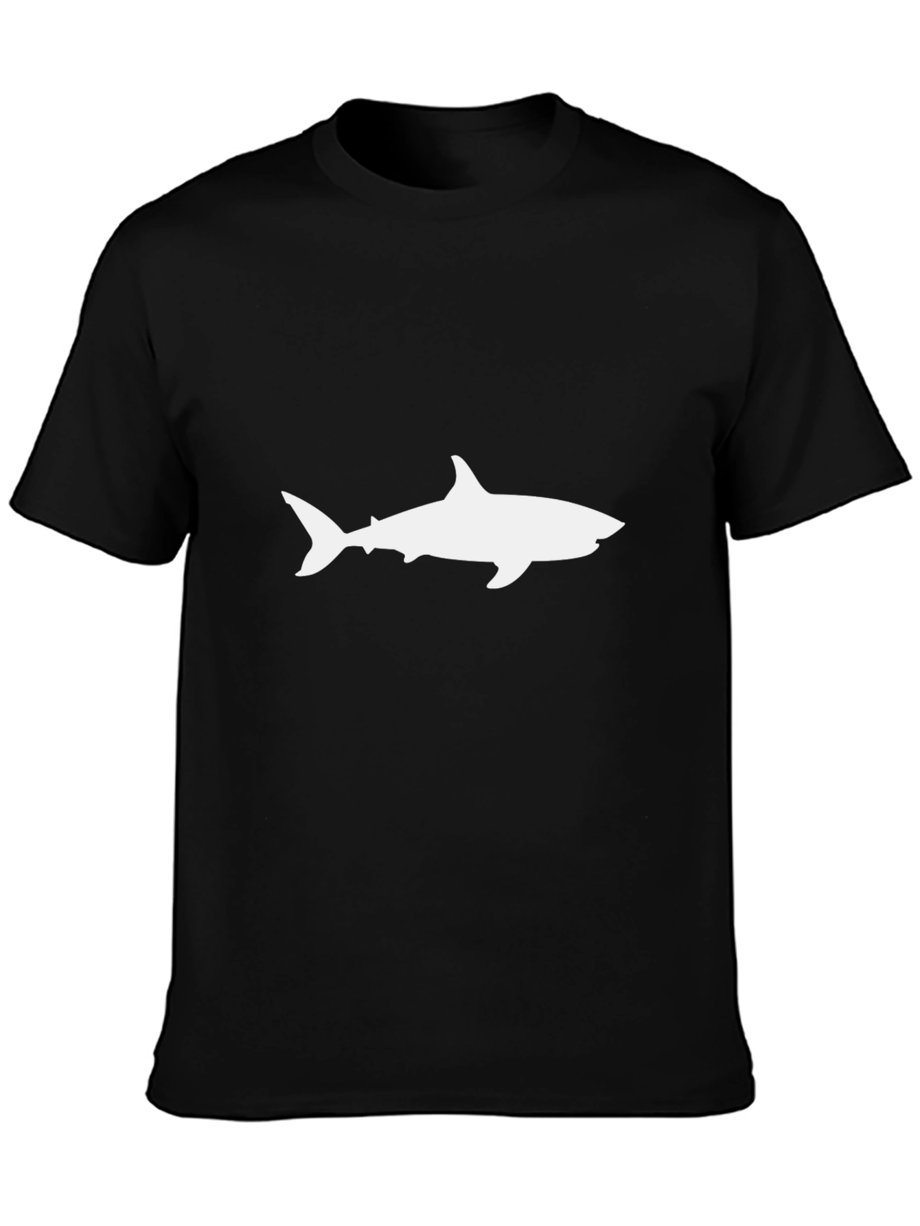Black Shark Silhouette T-Shirt - Black view 3