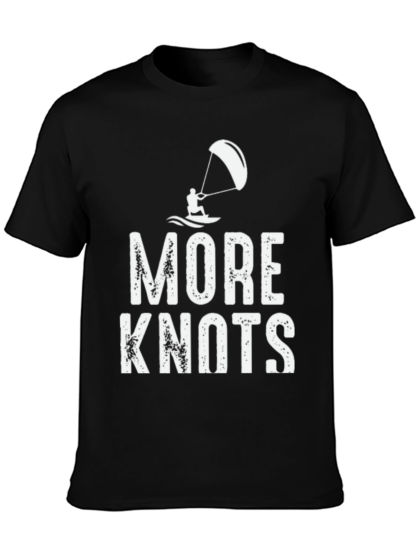 Black More Knots Black Graphic Tee view 3