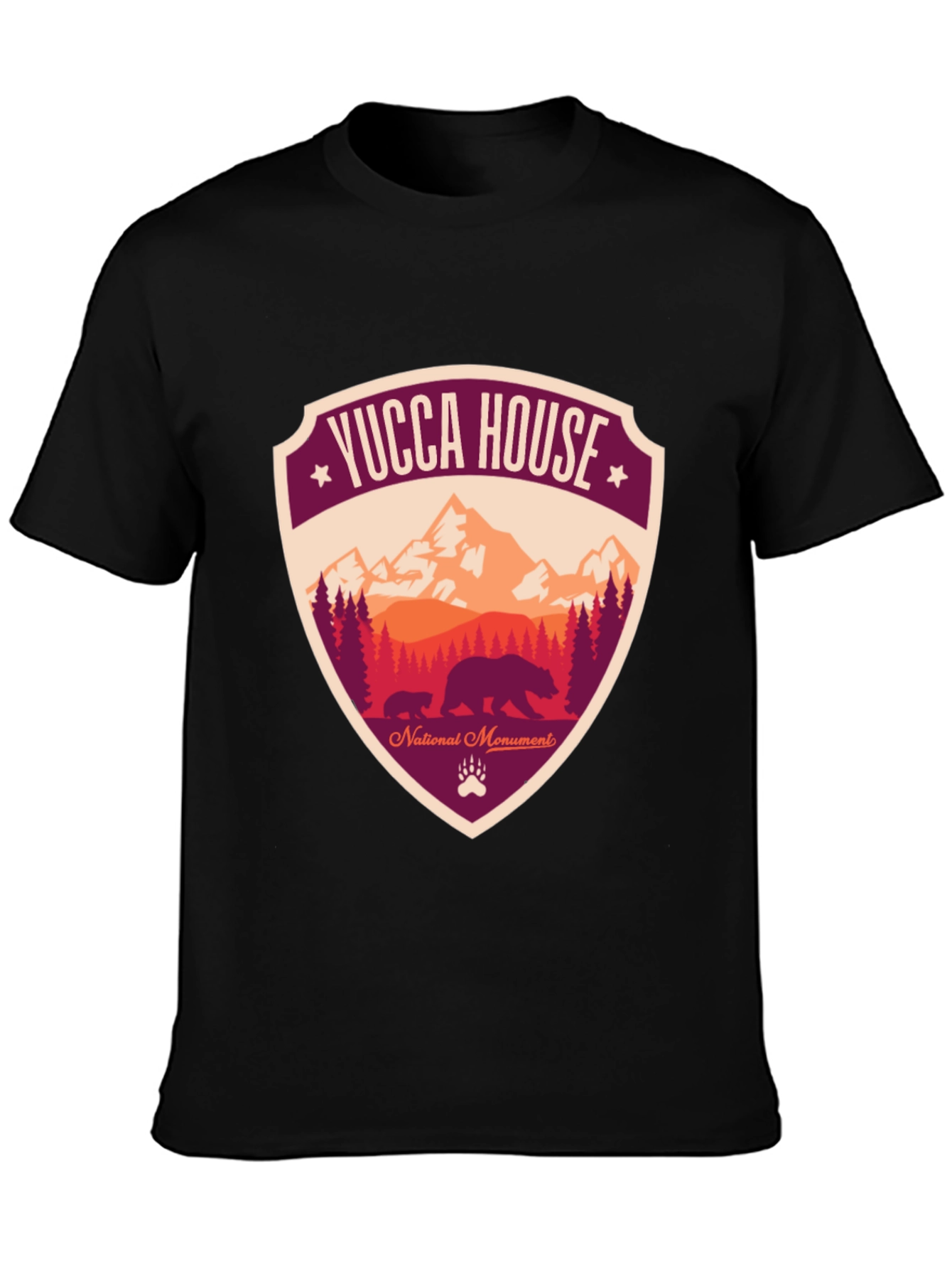 Black Yucca House National Monument T-Shirt view 3