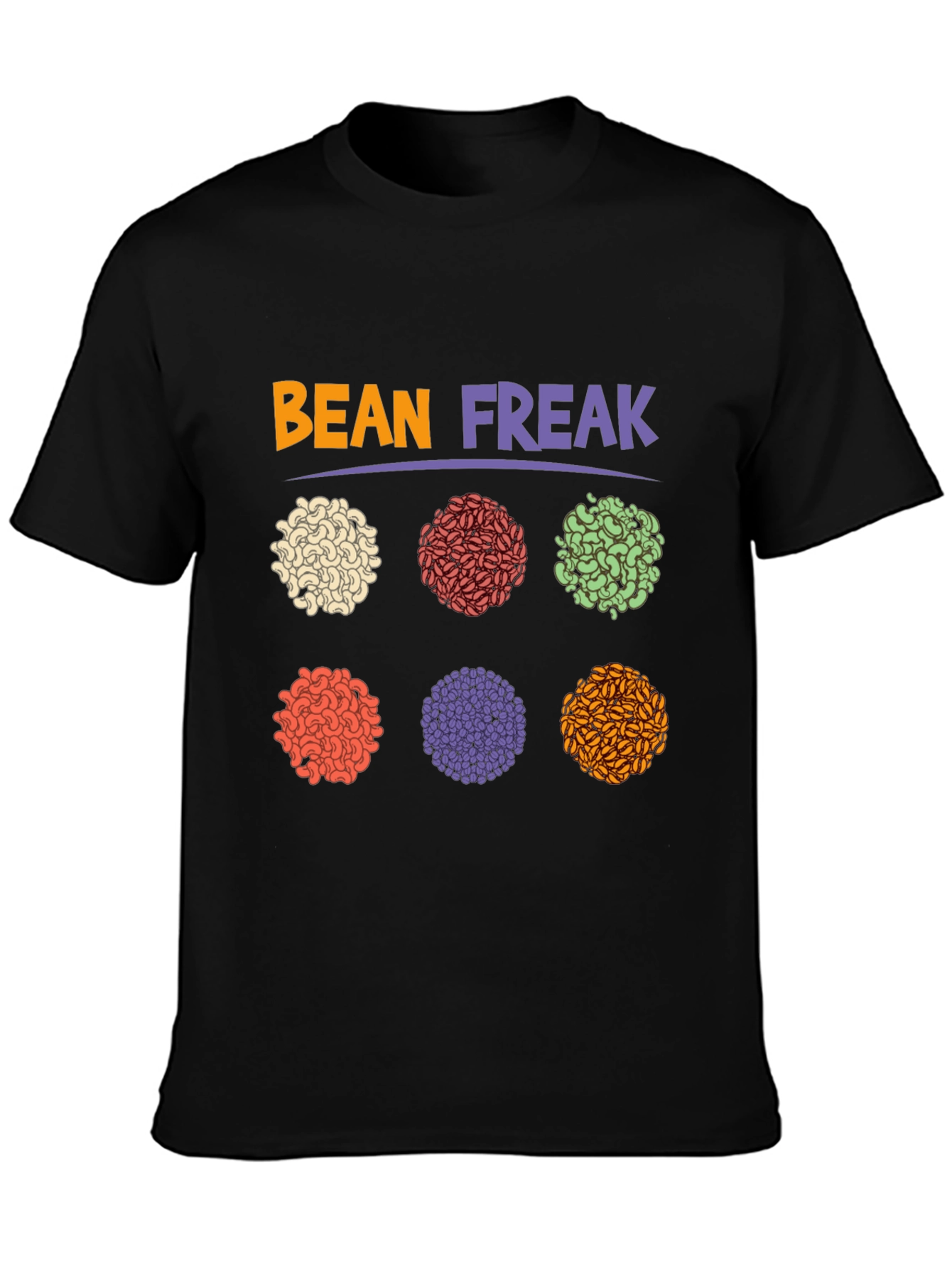 Black Bean Freak Graphic T-Shirt - Casual Wear view 3
