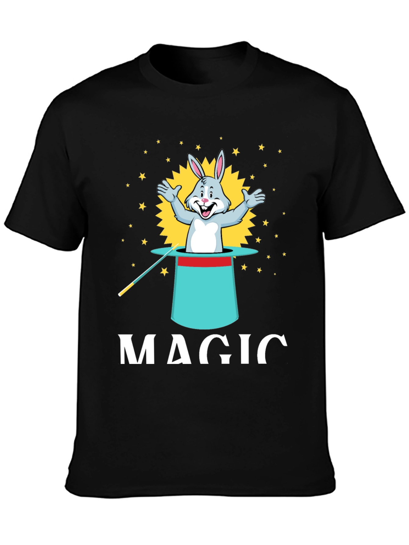 Black Magic Rabbit Tee - Illusionist Style view 3
