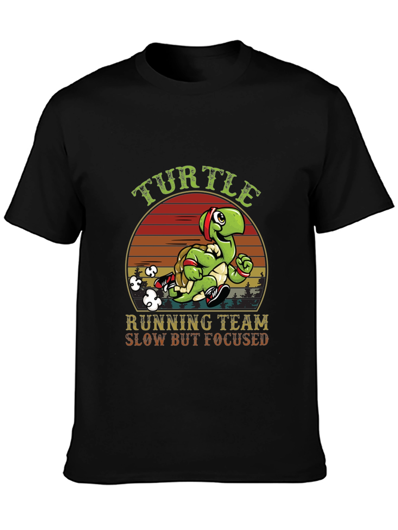 Black Turtle Running Team T-Shirt view 3