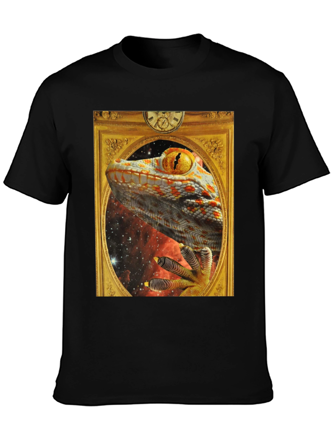 Black Lizard in Frame Graphic Tee view 3
