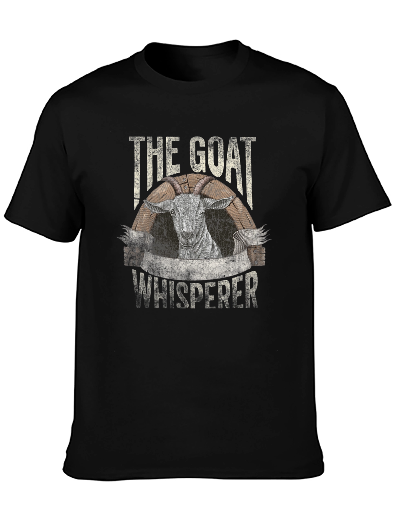 The Goat Whisperer T-Shirt - Black Graphic Tee - 3
