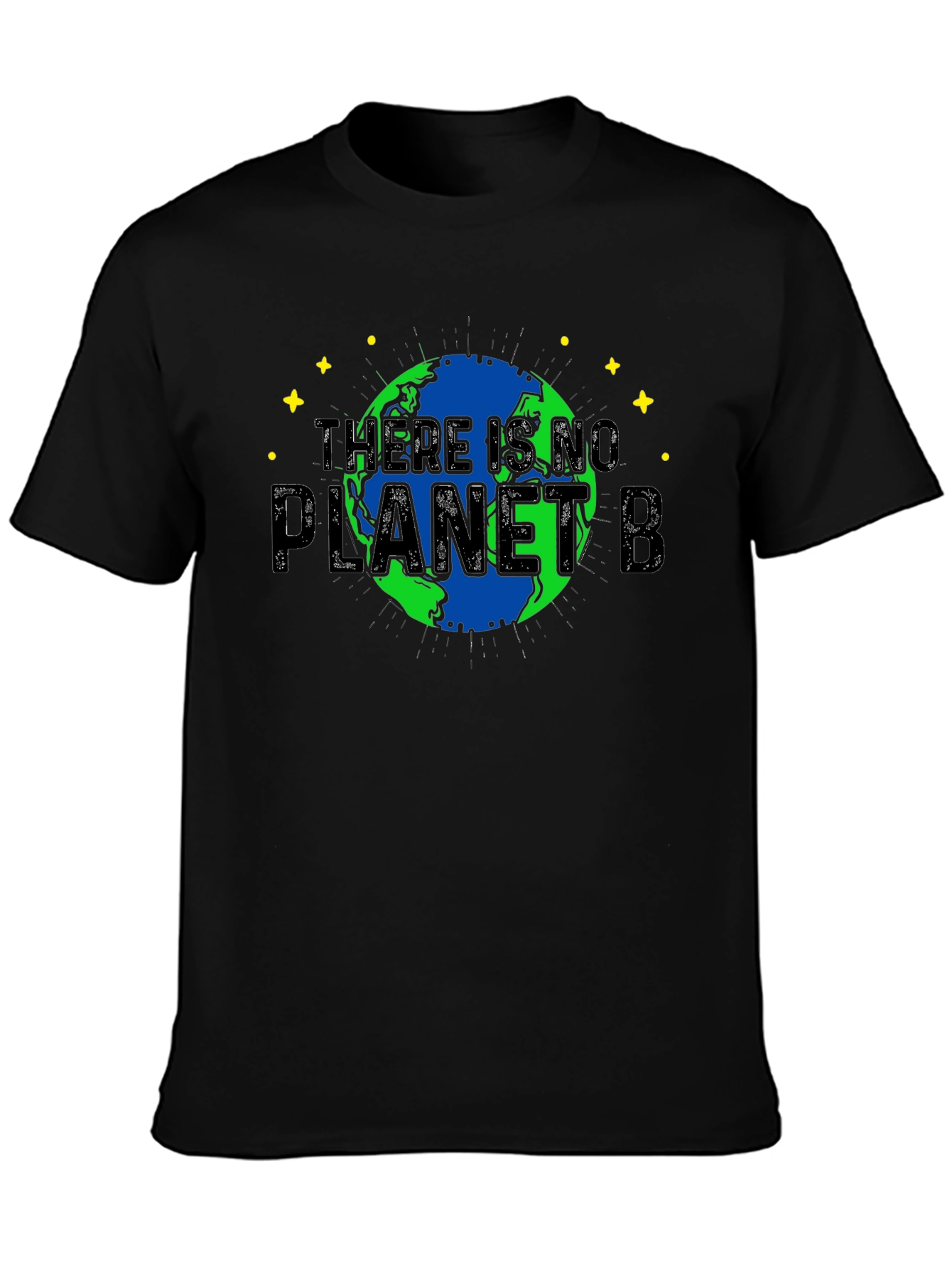 Black There Is No Planet B T-Shirt view 3