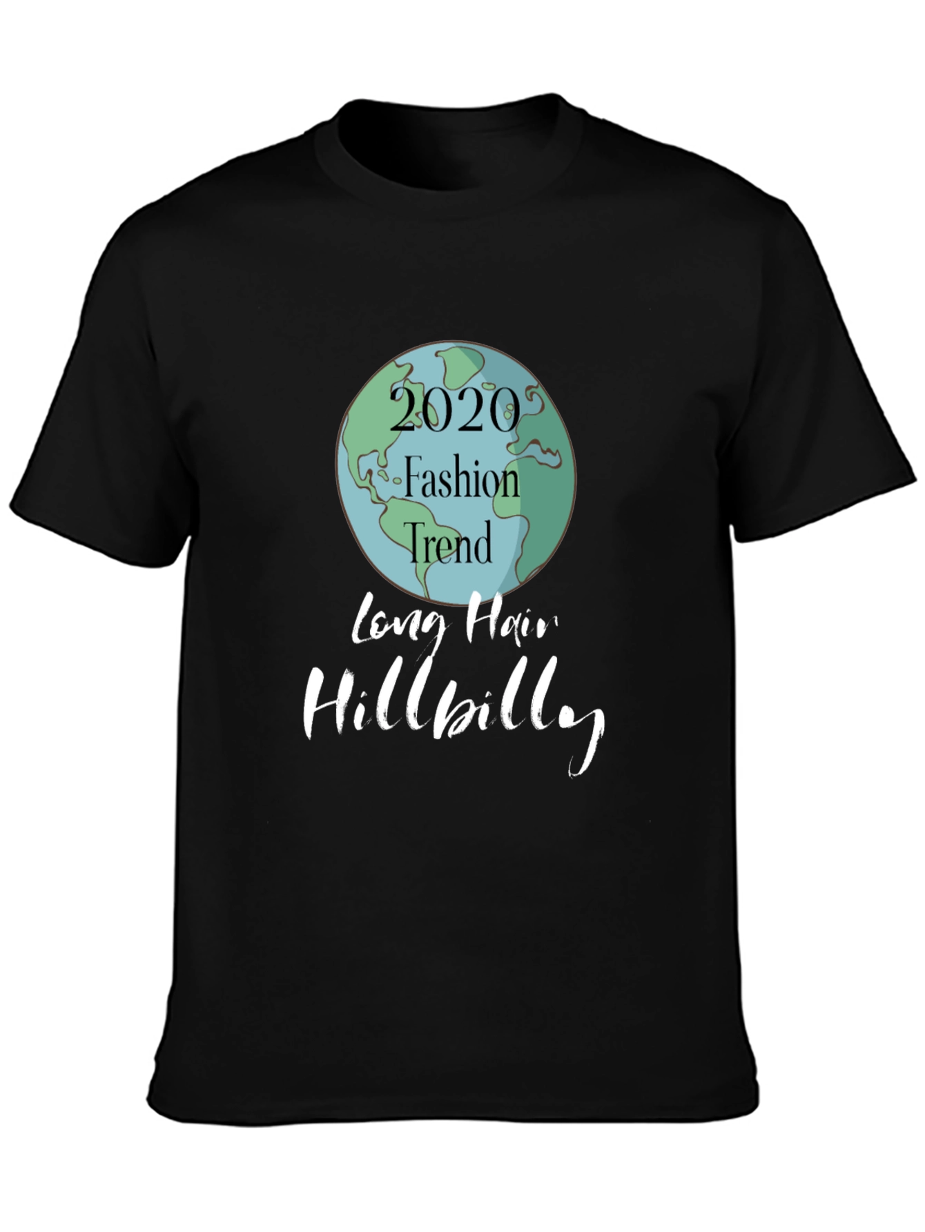 Black 2020 Fashion Trend Hillbilly Graphic Tee view 3