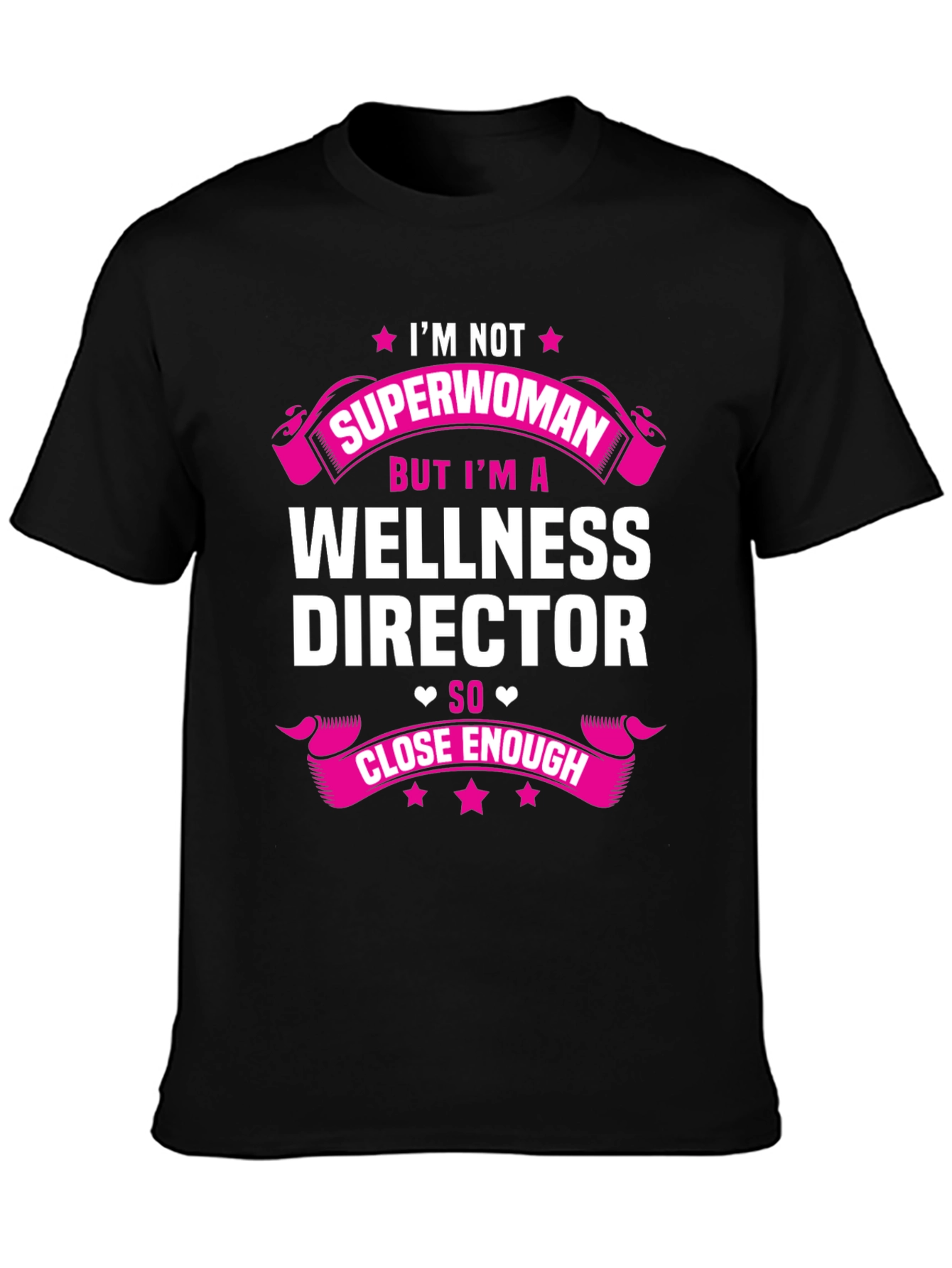 Black Wellness Director Superwoman Graphic T-Shirt view 3