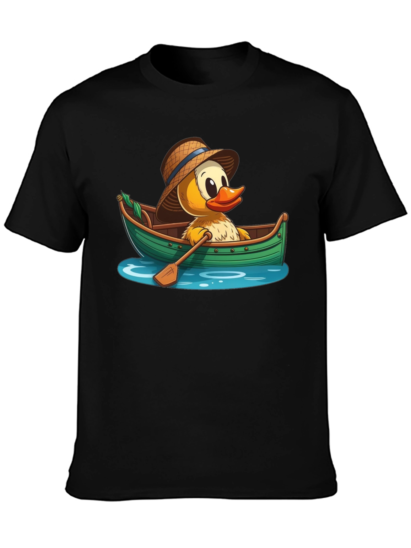 Black Duck in Boat Graphic T-Shirt view 3