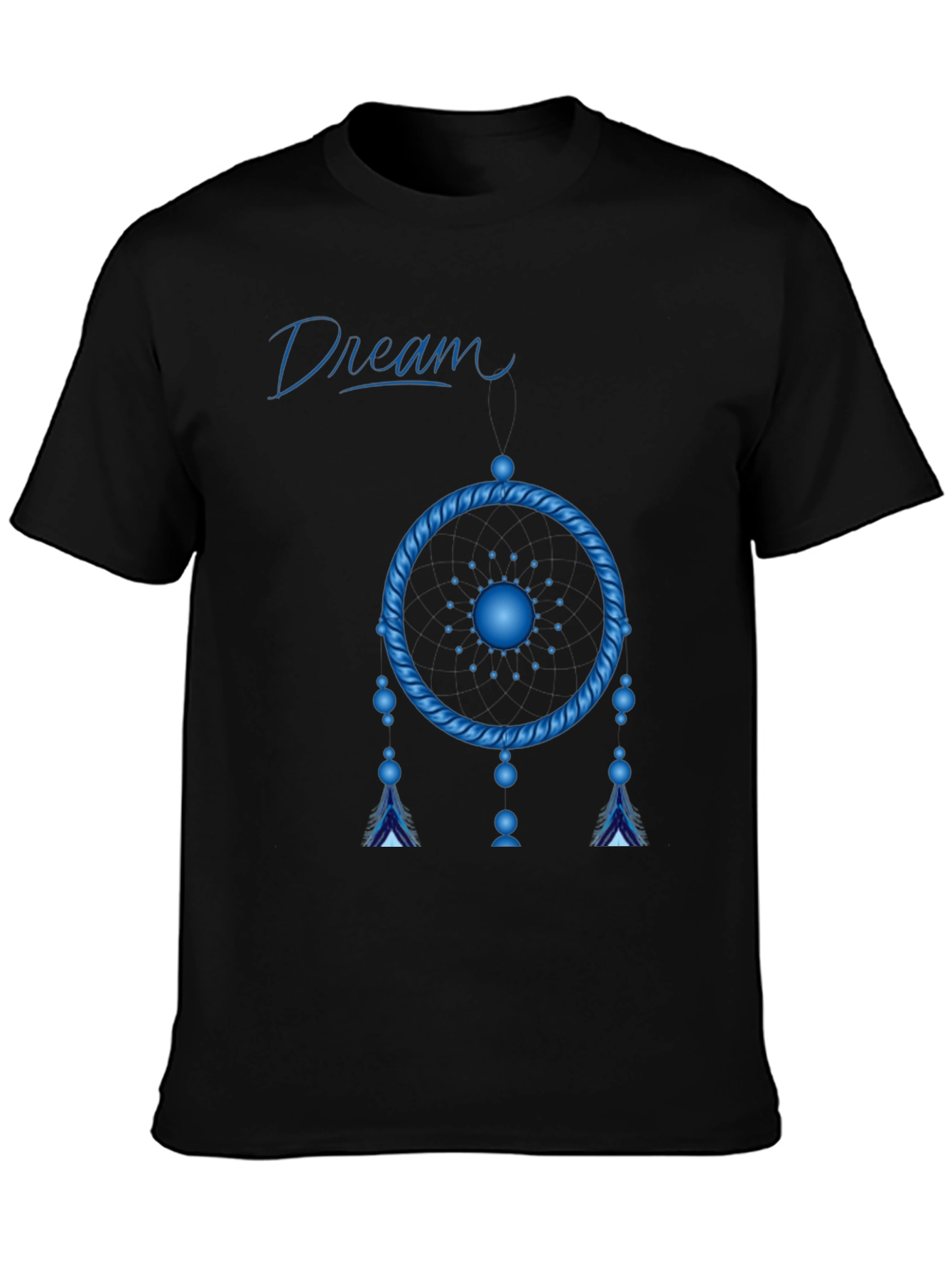 Black Dream Catcher Graphic Tee - Unisex Black T-Shirt view 3