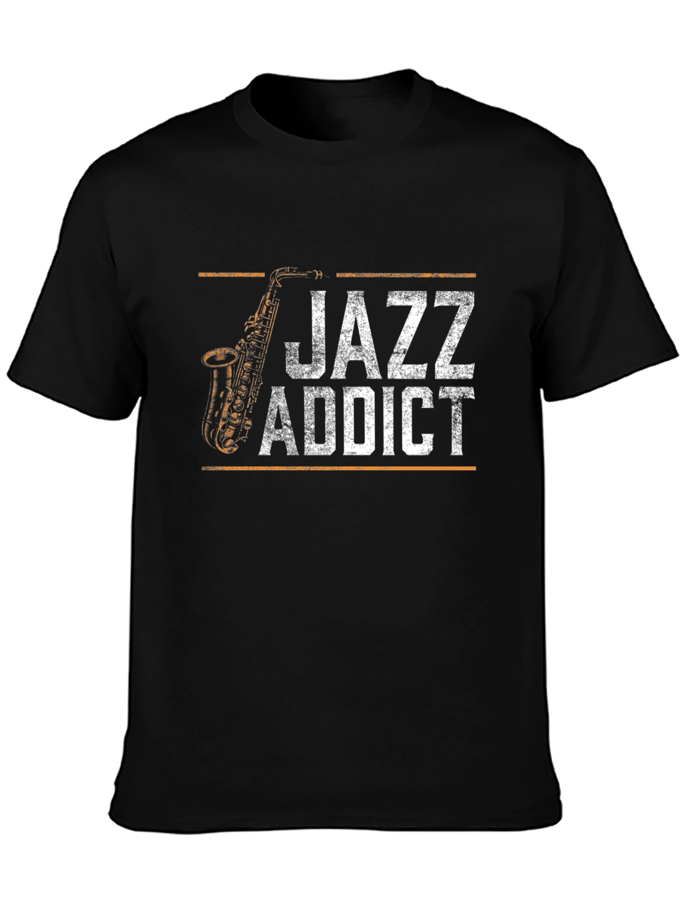 Black Jazz Addict T-Shirt - Black view 3