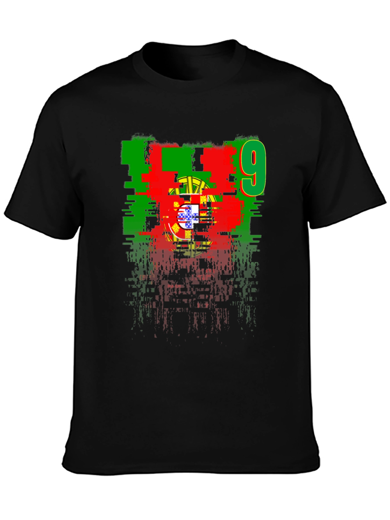 Portugal Flag Number 9 Graphic T-Shirt - 3