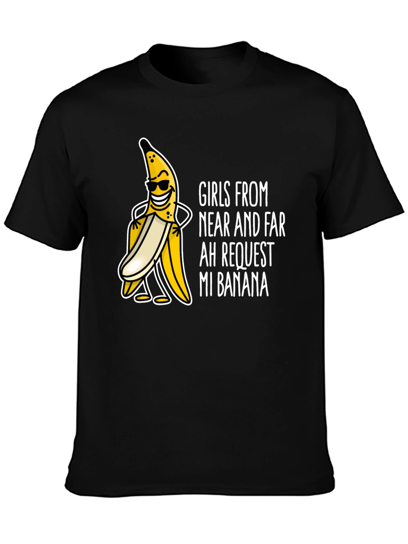 Black Girls Want My Banana T-Shirt view 3