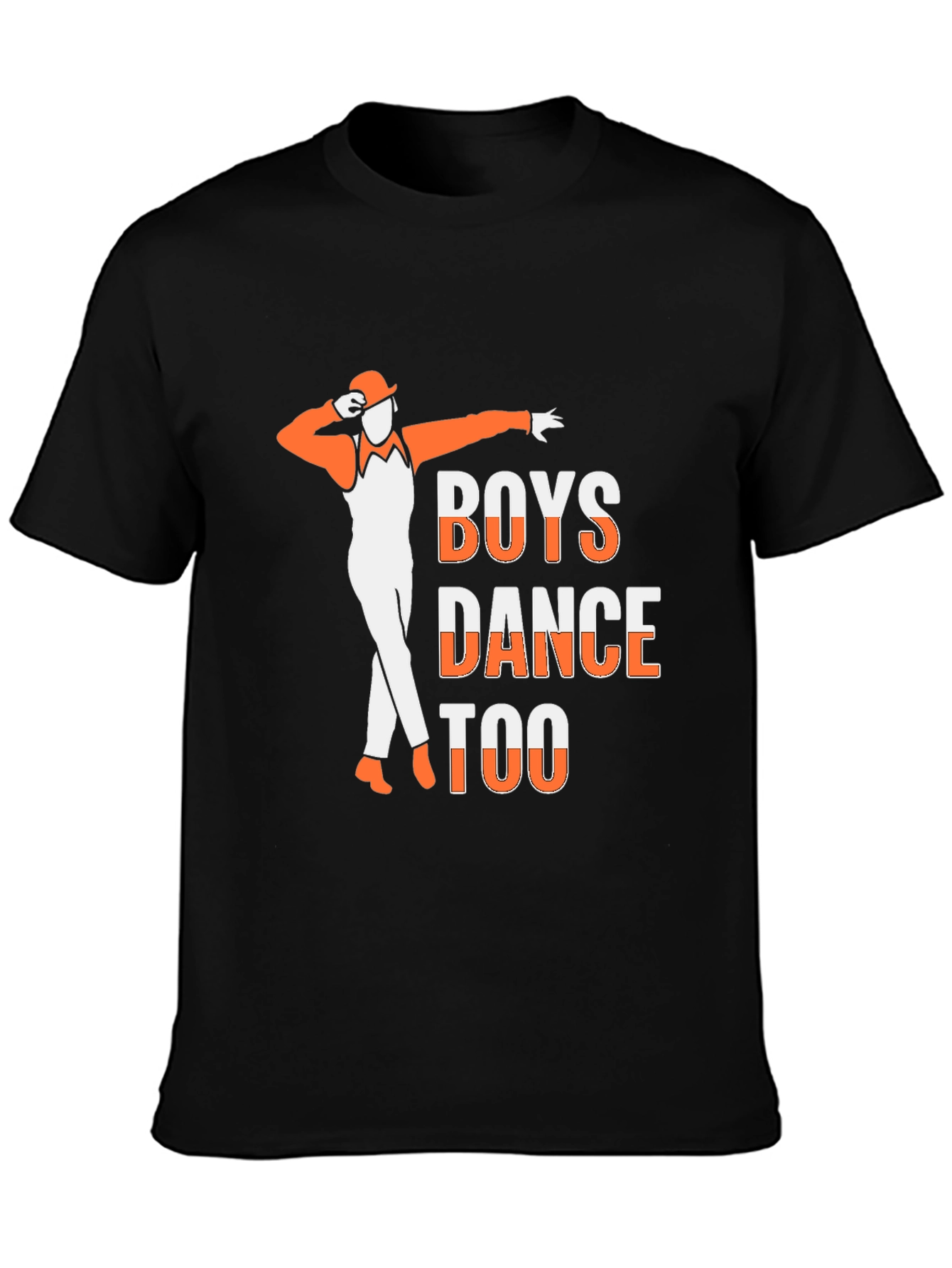 Black Boys Dance Too T-Shirt - Cool Graphic Tee view 3