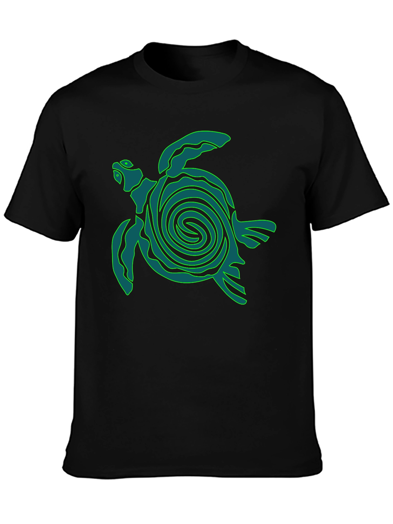 Black Turtle Graphic Tee - Black T-Shirt view 3