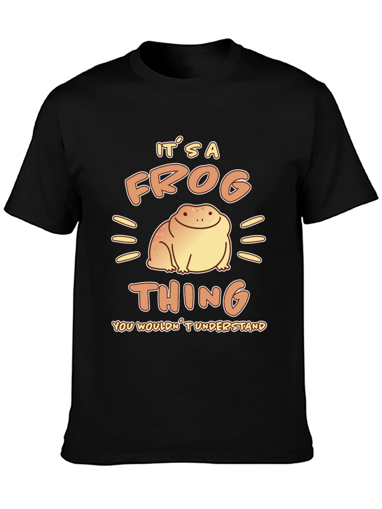 Black It's a Frog Thing T-Shirt view 3