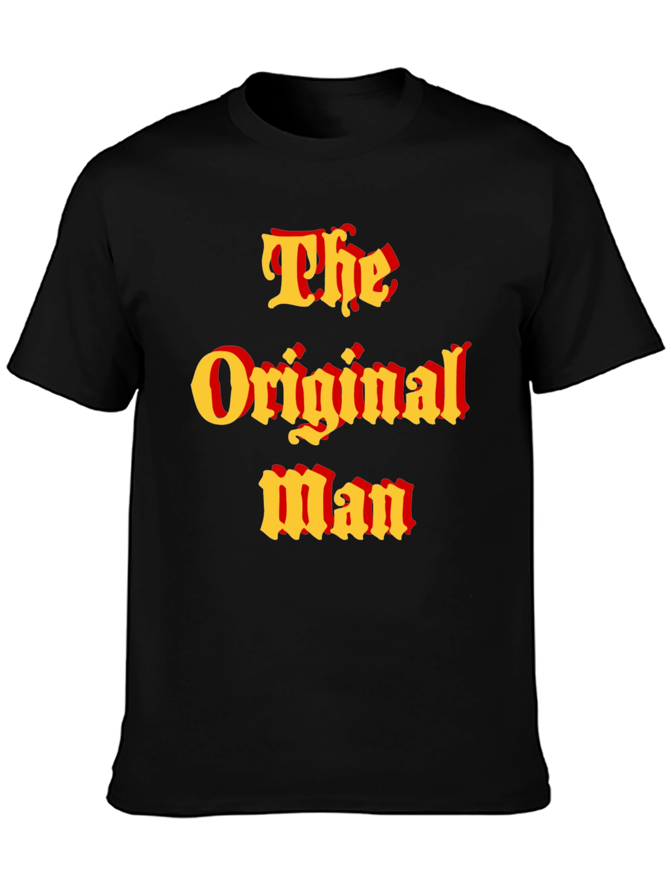 Black The Original Man T-Shirt view 3