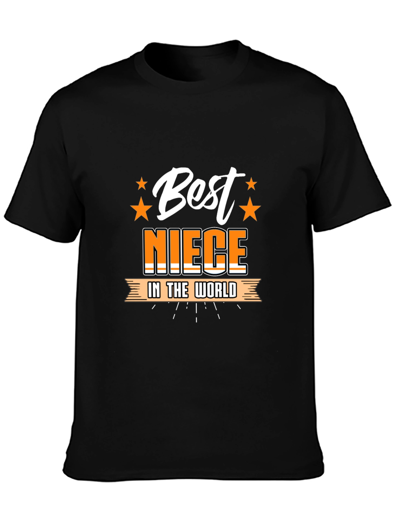 Black Best Niece T-Shirt - Gift for Nieces view 3
