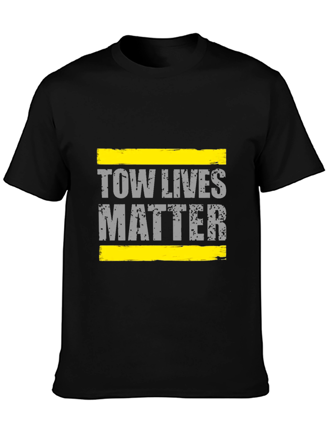 Black Tow Lives Matter T-Shirt - Black Graphic Tee view 3
