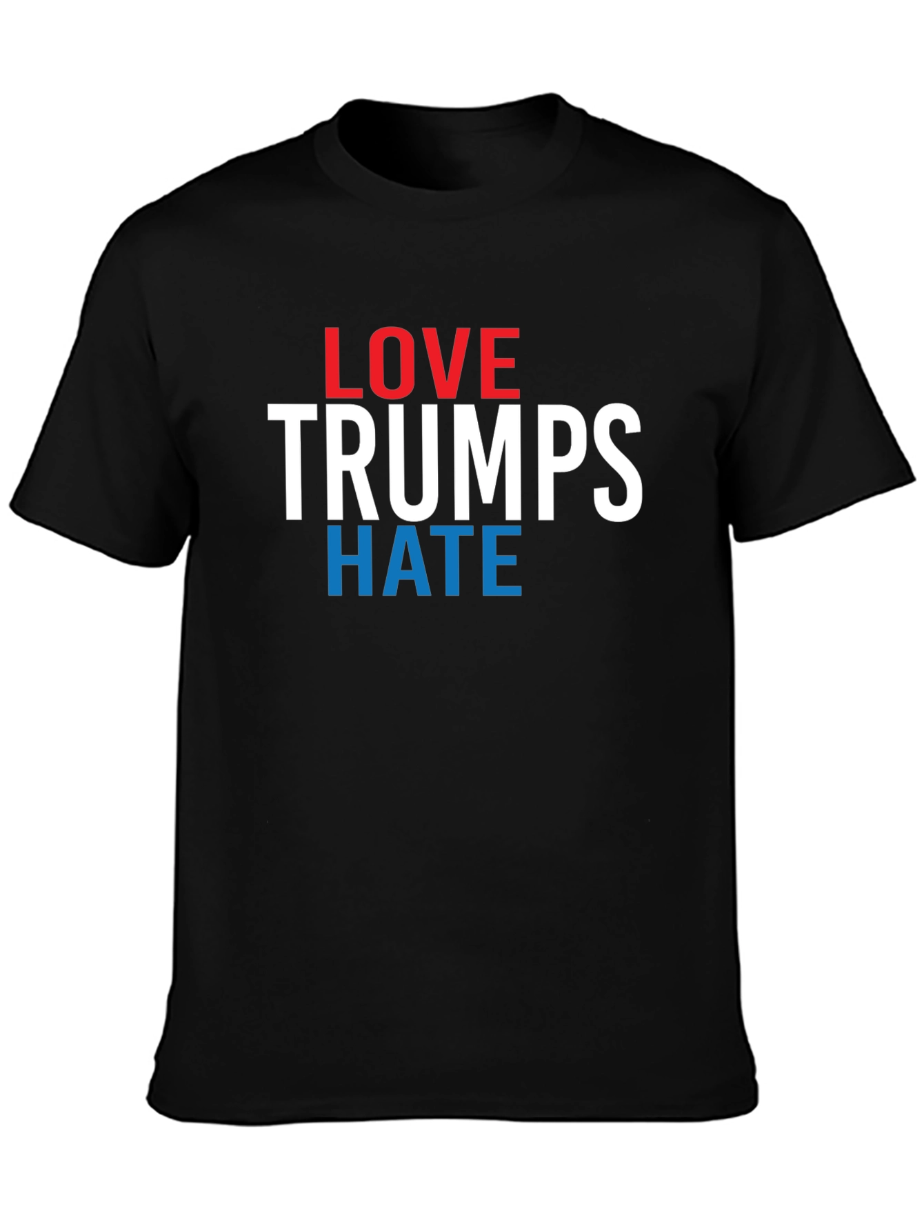 Black Love Trumps Hate Graphic T-Shirt - Political Statement Tee view 3