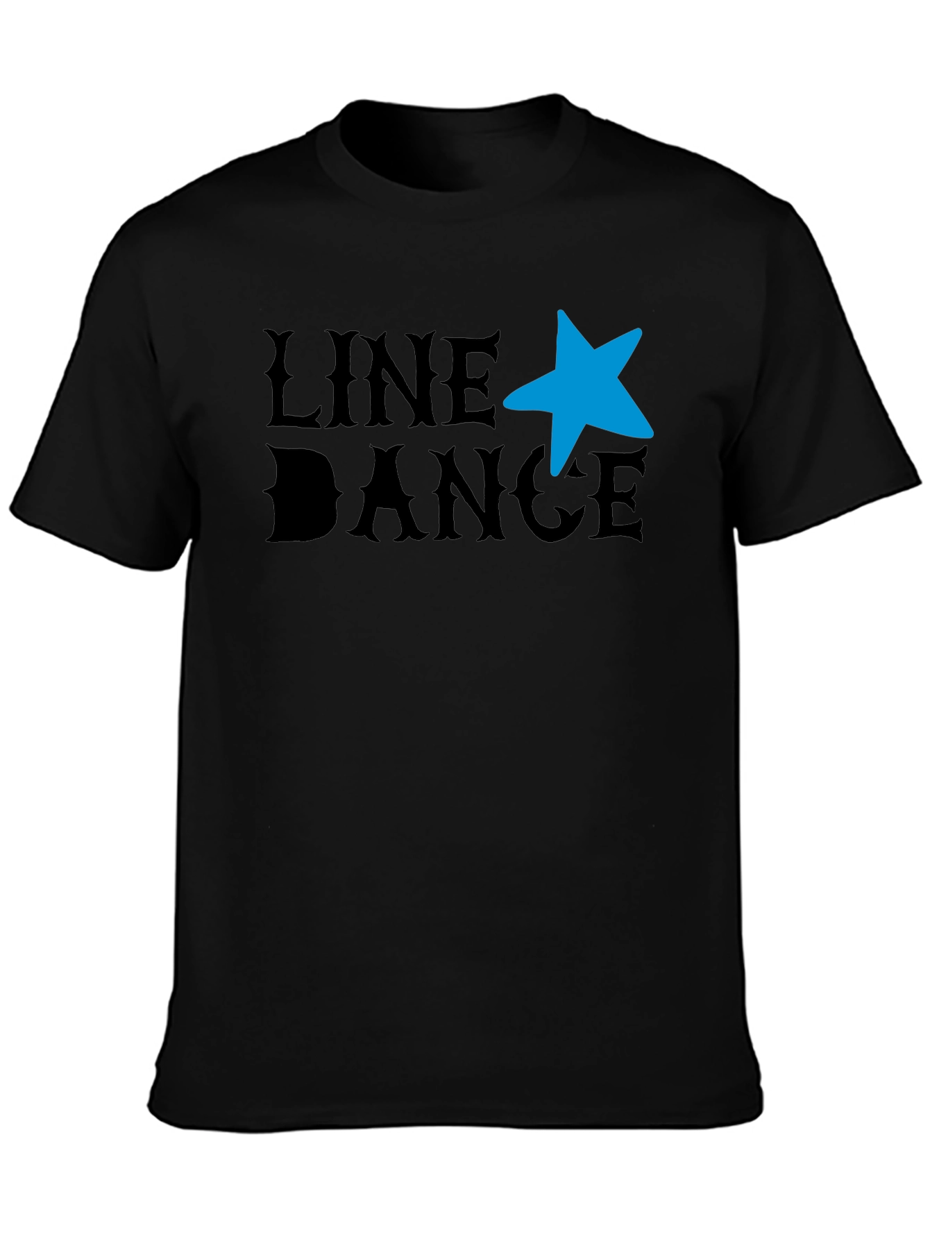 Black Line Dance T-Shirt - Western Star Graphic Tee view 3