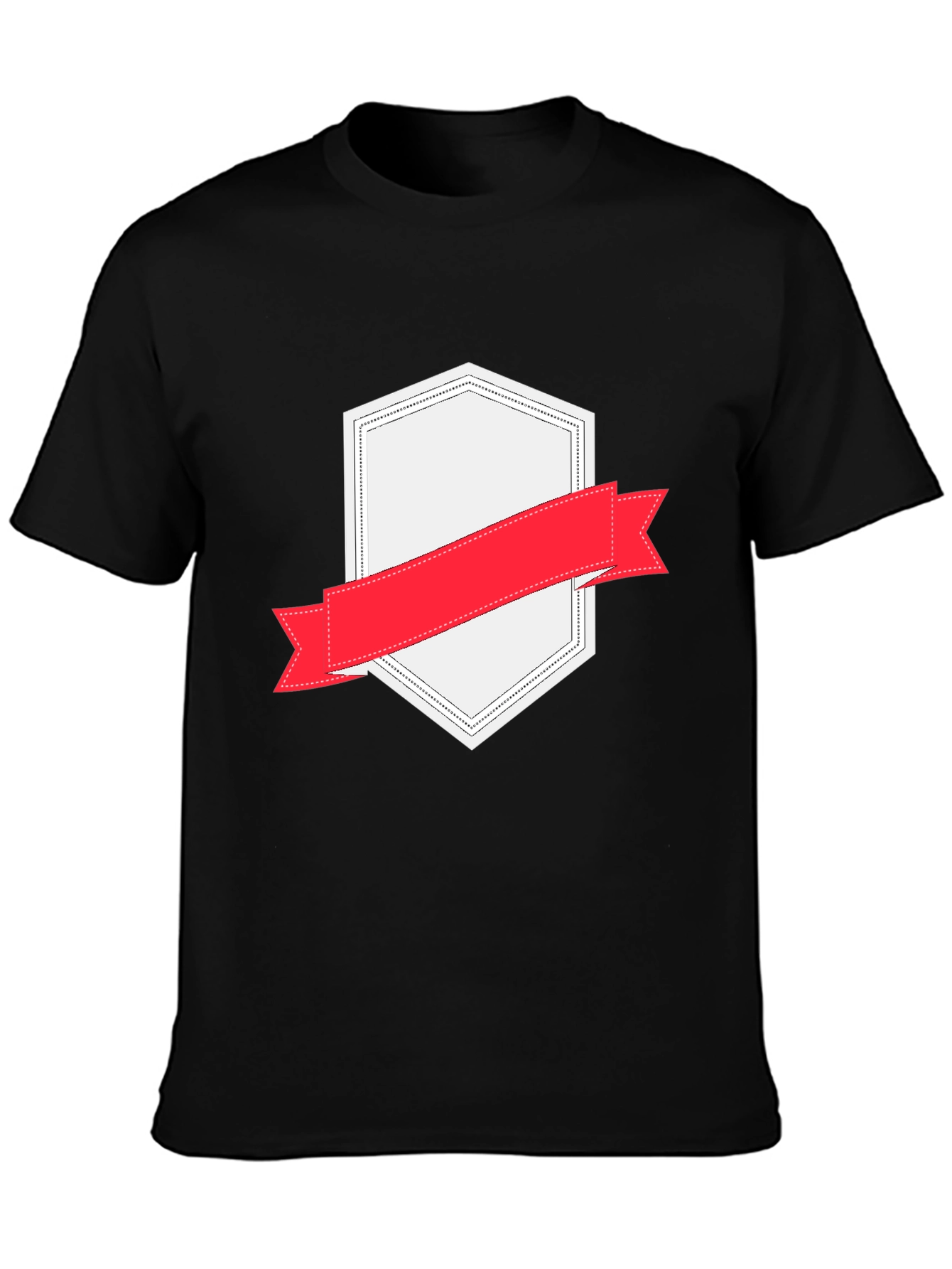 Black Black T-Shirt with Graphic Print view 3