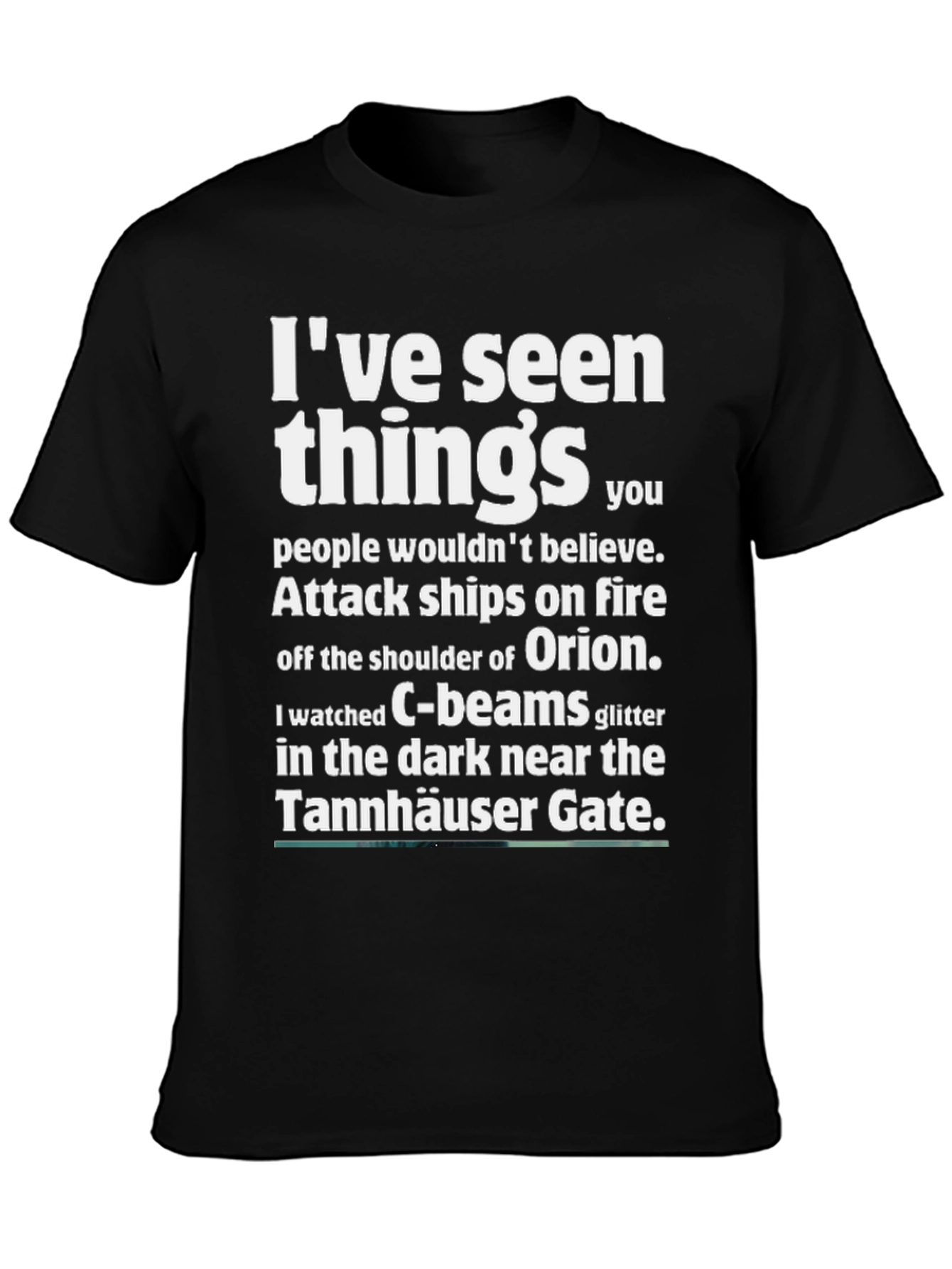 Black I've Seen Things Graphic T-Shirt view 3