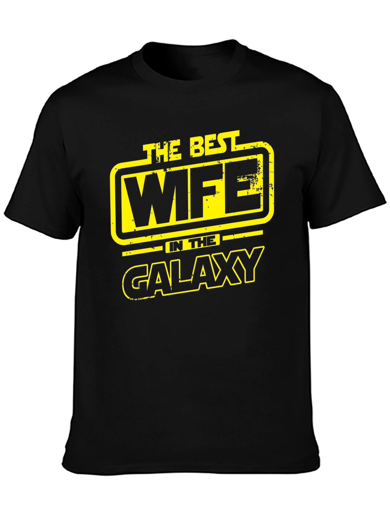 Black Best Wife in the Galaxy Graphic T-Shirt view 3