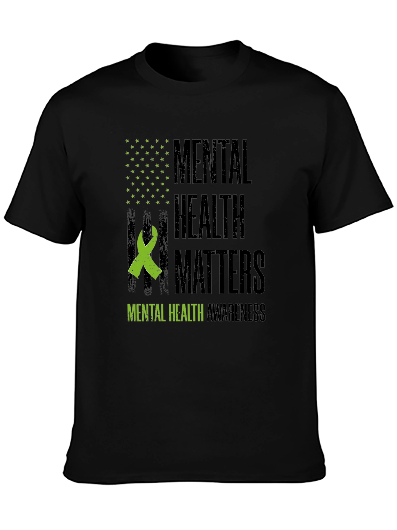 Black Mental Health Awareness T-Shirt view 3