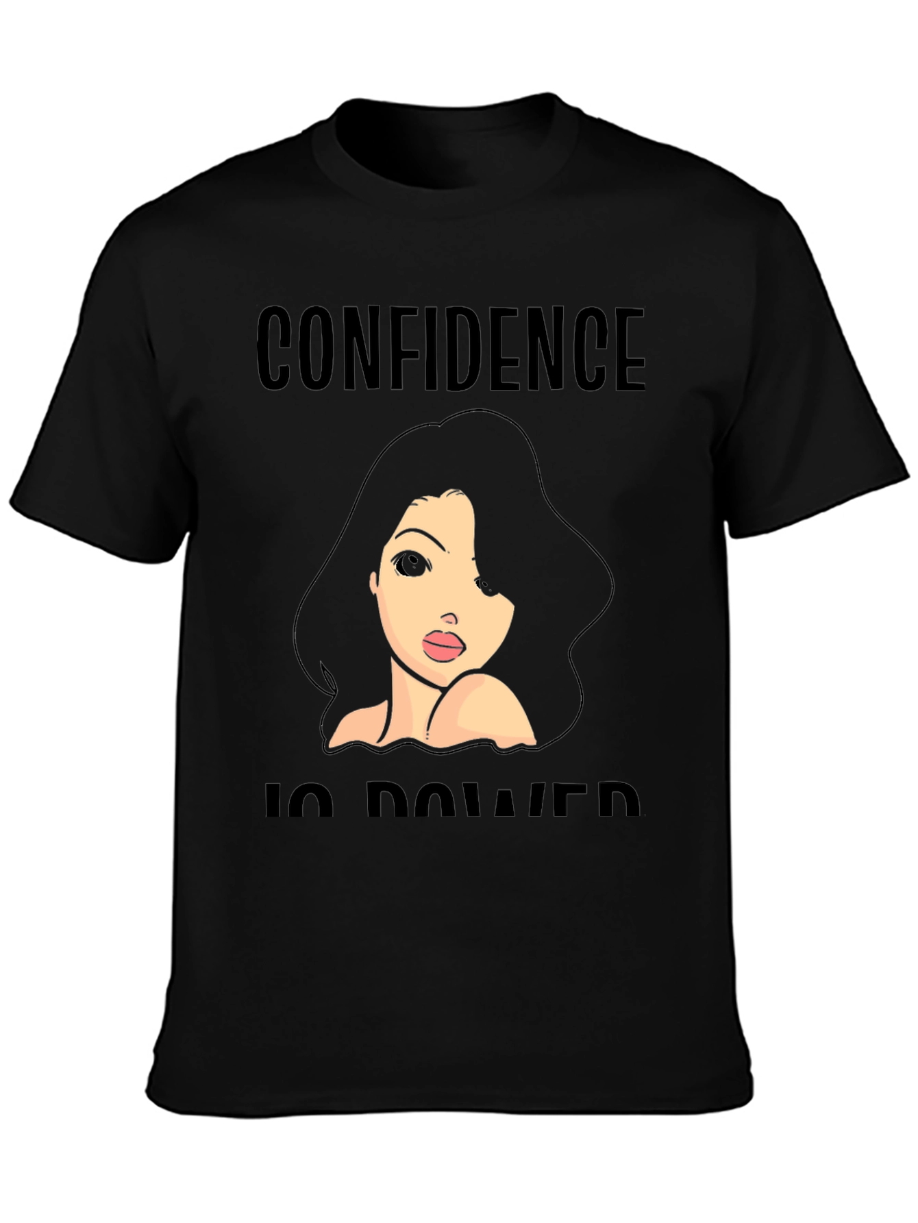 Black Confidence is Power Graphic T-Shirt view 3