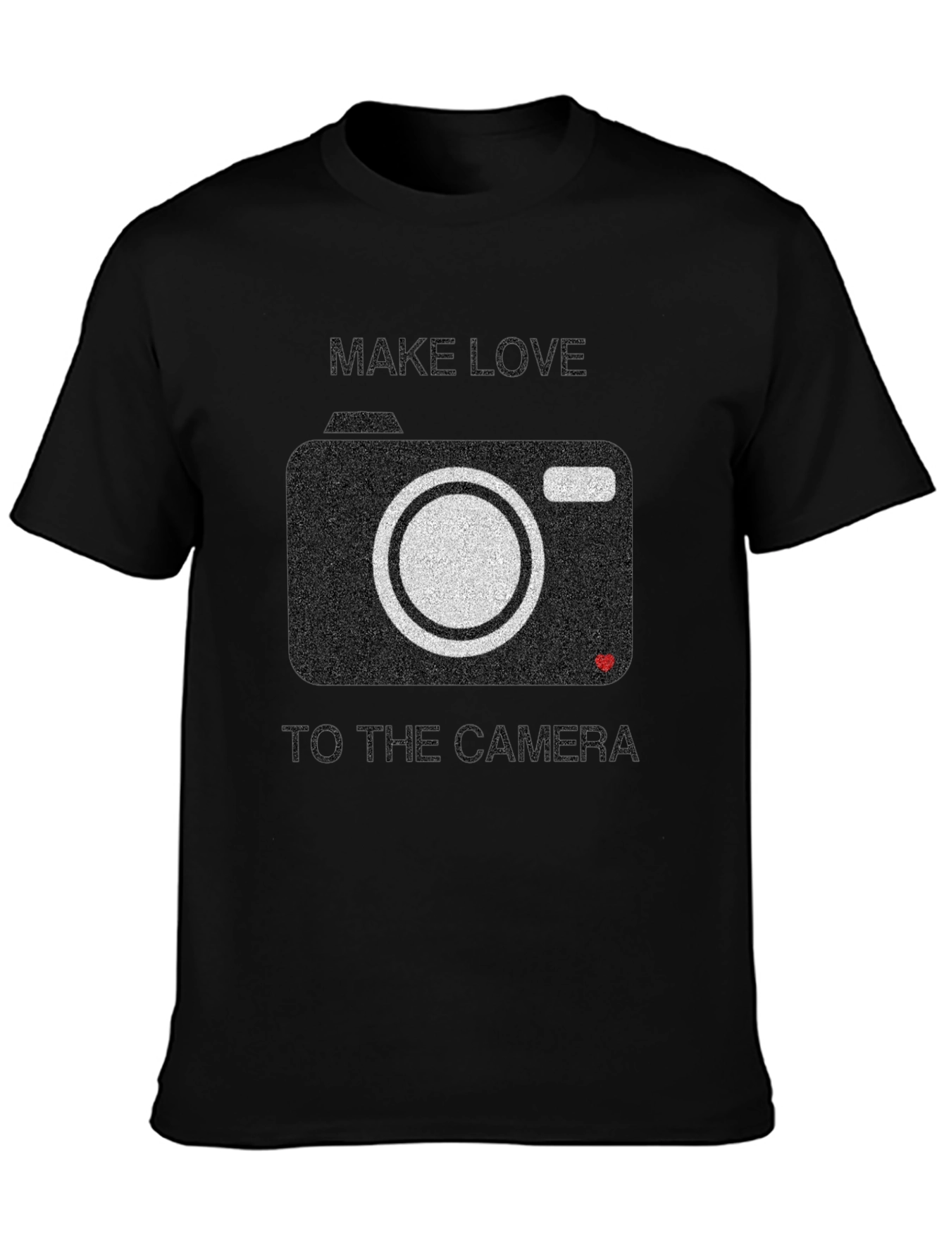 Black Make Love to the Camera Graphic Tee view 3