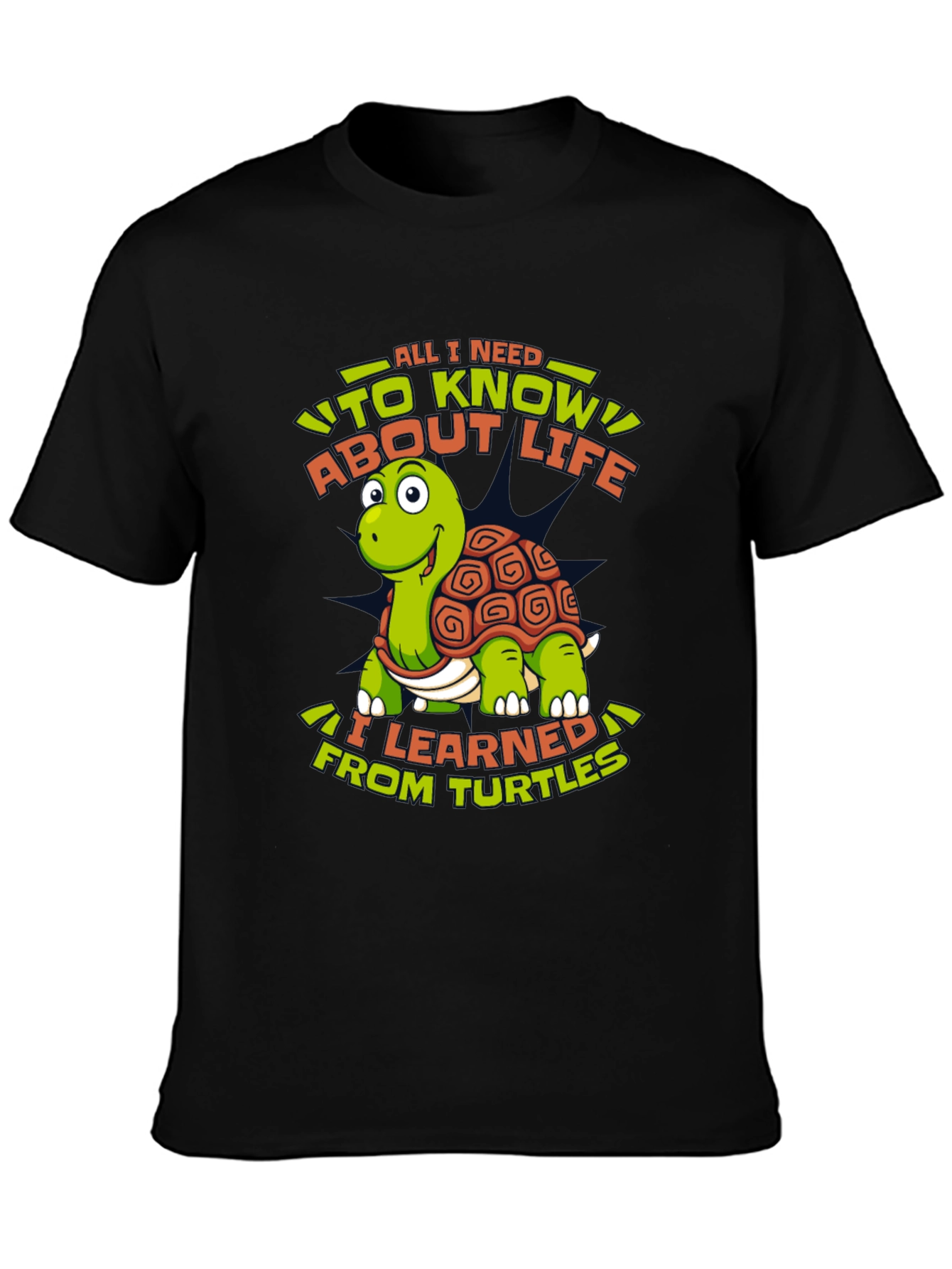 Black Turtle Life Lesson Graphic Tee view 3
