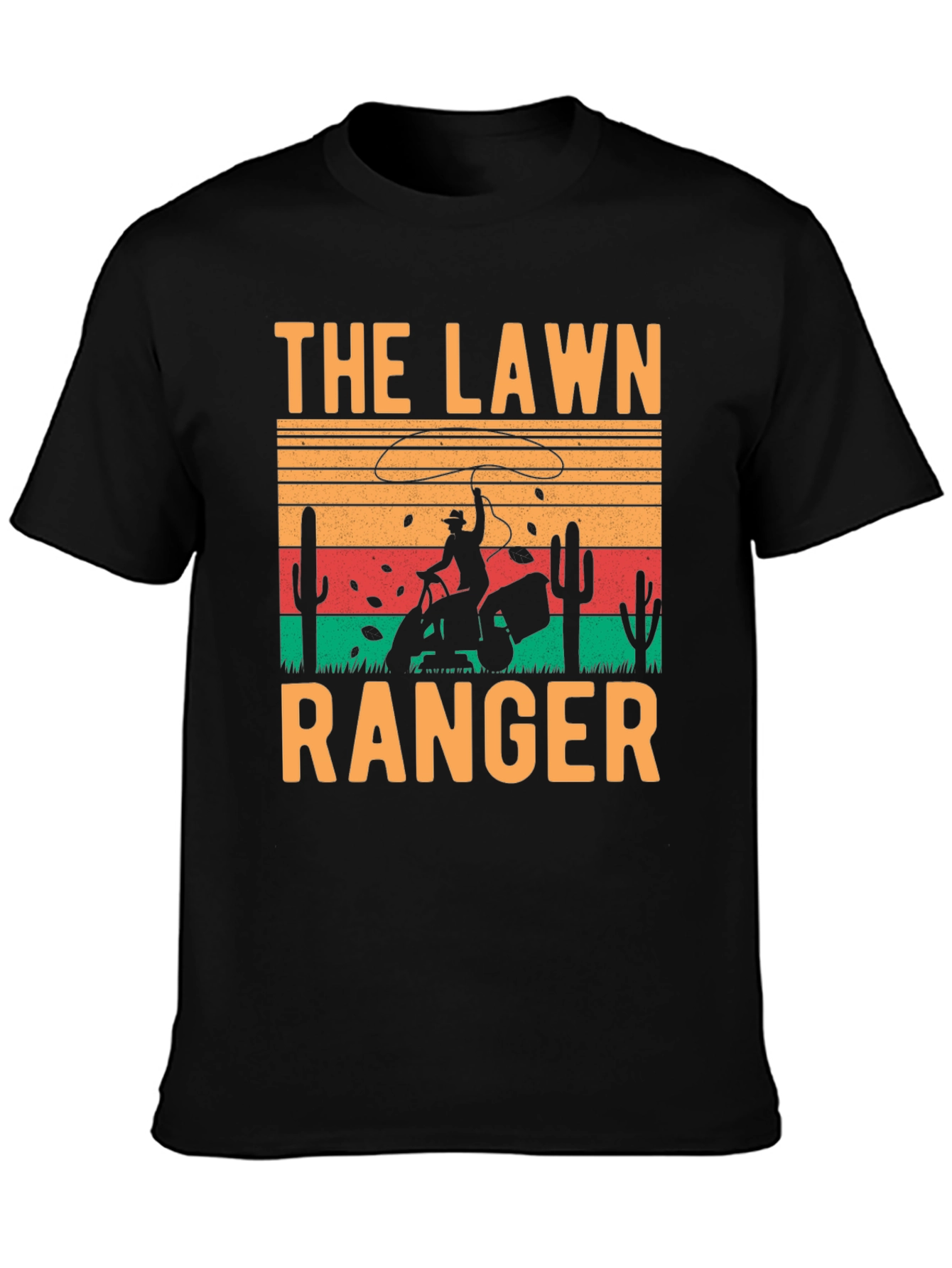 Black The Lawn Ranger Graphic T-Shirt view 3