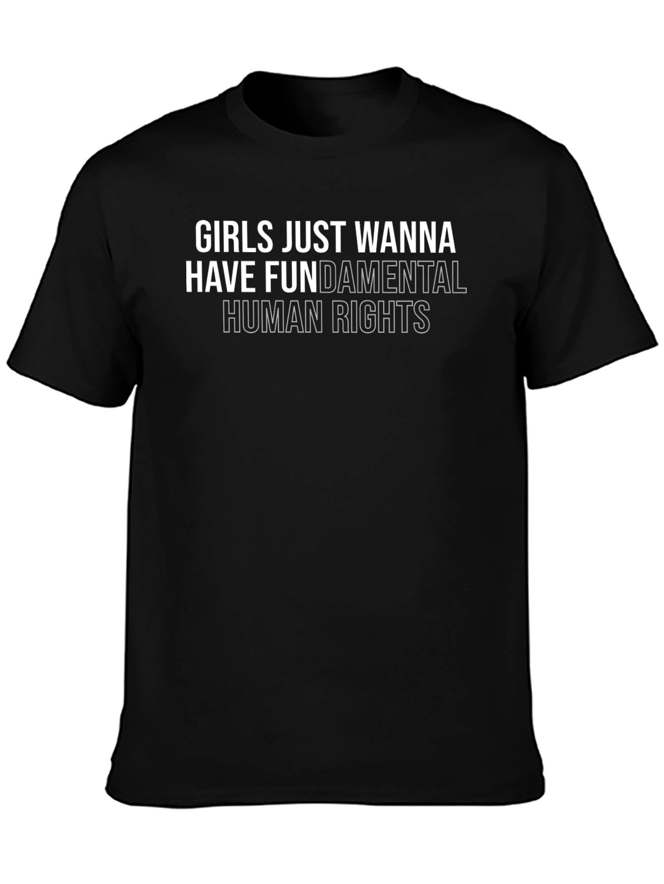 Black Feminist Graphic Tee - Human Rights Shirt view 3