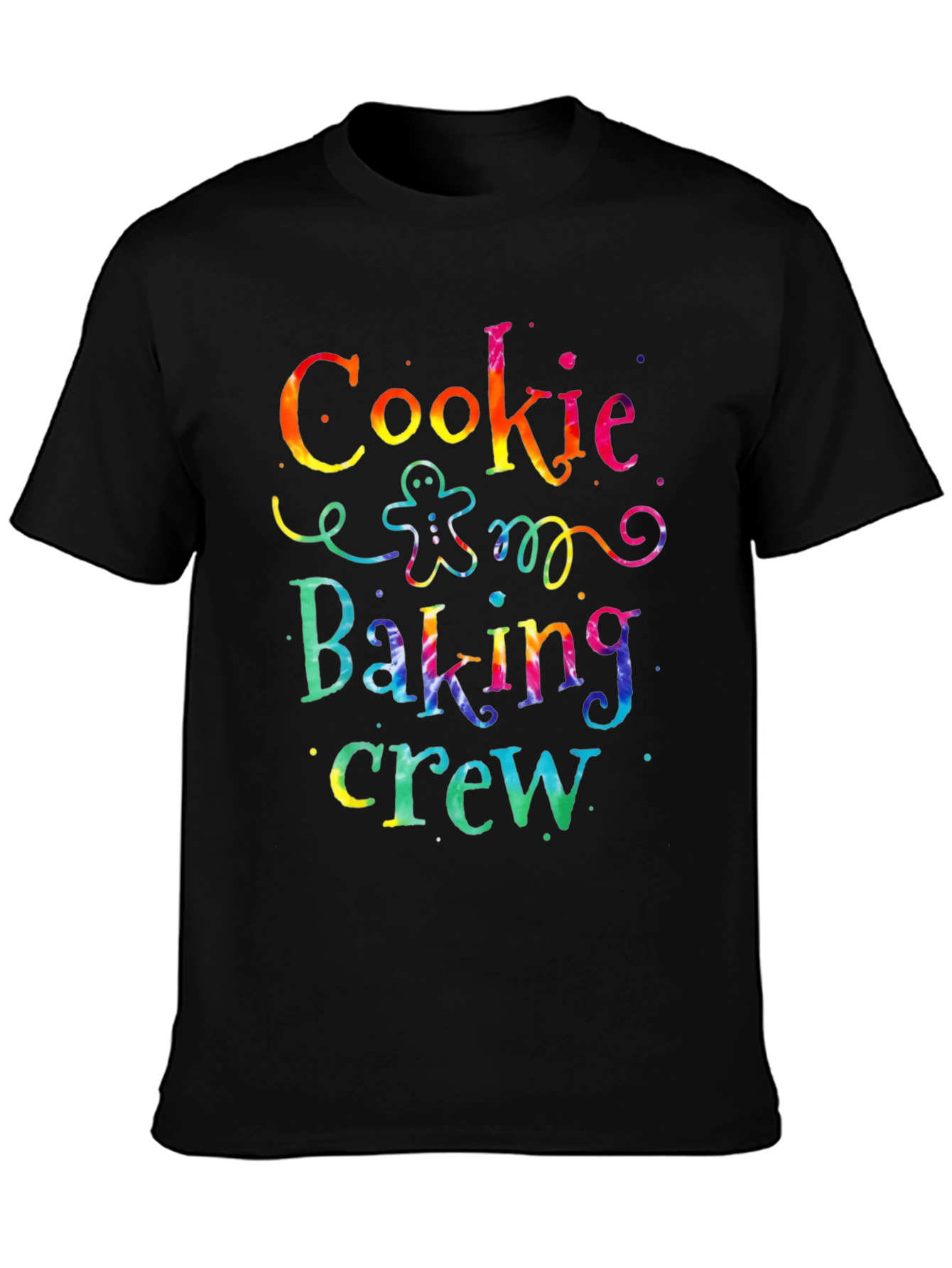Black Cookie Baking Crew Tie-Dye T-Shirt view 3